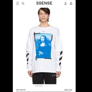 OFF WHITE Mona Lisa t-shirt size LRG